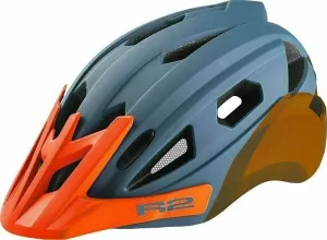 R2 Wheelie Helmet Petrol Blue/Neon Orange S Kinder fahrradhelm