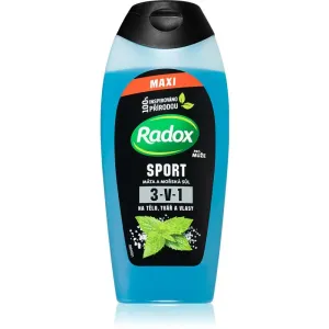 Radox Sport Mint & Sea Salt energiespendendes Duschgel für Herren 400 ml