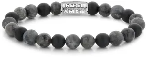 Rebel&Rose Perlenarmband Grey RR-80069-S 20 cm - L+