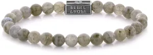 Rebel&Rose Silber Perlen Armband Labradorit Shield RR-6S005-S 15 cm - XS