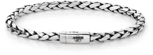 Rebel&Rose Verflochtenes Silber Armband Hera RR-BR006-S-L 21 cm – XL