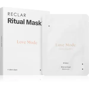 RECLAR Ritual Mask Love Mode Einweg-Tuchmaske für das Gesicht für alle Hauttypen 5 St