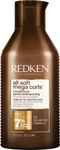 Redken Conditioner für trockenes lockiges und welliges Haar All Soft Mega Curls (Conditioner) 300 ml