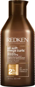 Redken Shampoo für trockenes lockiges und welliges Haar All Soft Mega Curls (Shampoo) 300 ml