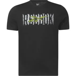 Reebok GS REEBOK LINEAR READ TEE Herren T-Shirt, schwarz, größe XXL