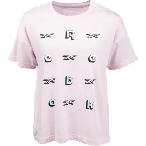 Reebok TRAINING ESSENTIALS GRAPHIC TEE-LOGO Damenshirt, rosa, größe L