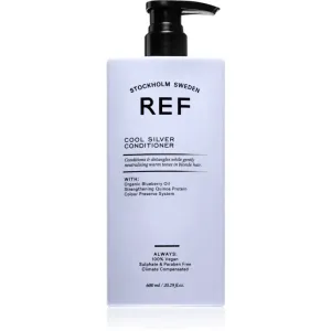 REF Cool Silver Conditioner Feuchtigkeit spendender Conditioner zum Neutralisieren von Gelbstich 600 ml