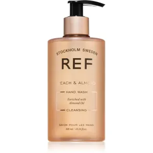 REF Hand Wash luxuriöse feuchtigkeitsspendende Seife für die Hände Peach & Almond 300 ml