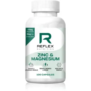 Reflex Nutrition Zinc & Magnesium Kapseln zur Aufrechterhaltung guten Funktion des Organismus 100 KAP
