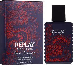 Replay Signature Red Dragon For Man Eau de Toilette für Herren 30 ml
