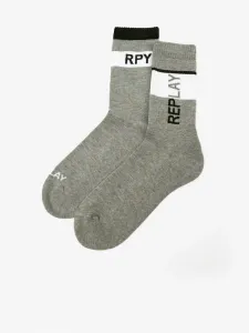 Replay Socken 2 Paar Grau