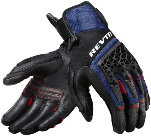 Rev'it! Gloves Sand 4 Black/Blue 2XL Motorradhandschuhe
