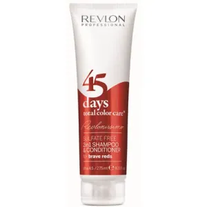 Revlon Professional Shampoo und Spülung für kräftige Rottöne 45 days total color care (Shampoo&Conditioner Brave Reds) 275 ml