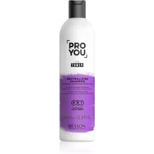 Revlon Professional Pro You The Toner Shampoo zum Neutralisieren von Gelbstich für blonde und graue Haare 350 ml