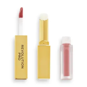 Revolution PRO Supreme Stay 24h Lip Duo ultra-matter Flüssig-Lippenstift mit Balsam Farbton Tease 2,5 g