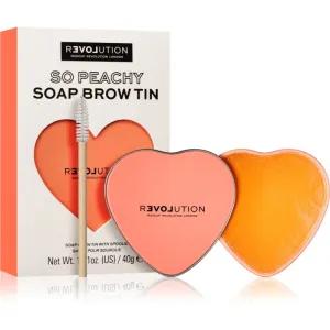 Revolution Relove So Peachy Soap Brow Tin Augenbrauen-Pomade mit Bürste 40 g