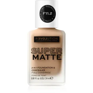 Revolution Relove Super Matte Foundation langanhaltendes mattierendes Make up Farbton F11.2 24 ml