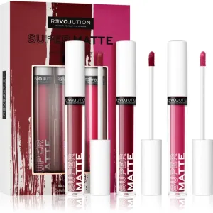 Revolution Relove Super Matte Liquid Lip Lippenstift-Set Farbton Kiss