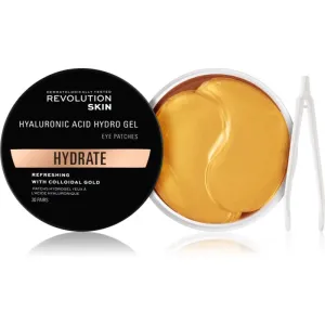 Revolution Skincare Gold Hydrogel feuchtigkeitsspendende Gel-Maske für den Augenbereich mit Goldpuder 60 St