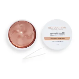Revolution Skincare Rose Gold Vegan Collagen feuchtigkeitsspendende Gel-Maske für den Augenbereich mit beruhigender Wirkung 60 St