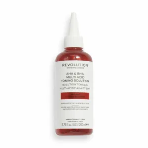 Revolution Skincare AHA + BHA Multi Acid Toning Solution Peeling-Reinigungstonikum mit AHA 200 ml