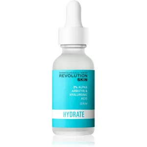 Revolution Skincare Hyaluronic Acid & 2% Alpha Arbutin auffrischendes hydratisierendes Serum 30 ml