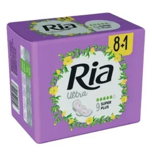 Ria Ultra-dünne Damenbinden mit extra saugfähigen Kern Silk Ultra Super Plus 16 Stck. Duopack