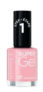 Rimmel Super Gel Gel-Lack für Fingernägel - keine UV/LED Lampe erforderlich Farbton 035 Pop Princess Pink 12 ml