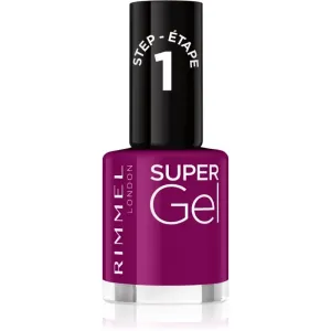 Rimmel Super Gel Gel-Lack für Fingernägel - keine UV/LED Lampe erforderlich Farbton 025 Urban Purple 12 ml