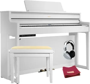 Roland HP 704 SET Matte White Digital Piano