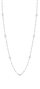 Rosato Lange Silberkette mit Ringen für Anhänger Storie RZC050