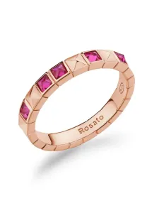 Rosato Moderner Bronze-Ring mit Zirkonen Cubica RZCU93 52 mm