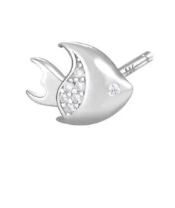 Rosato Silber Single Ohrring Fisch RZO054R