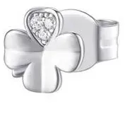 Rosato Silber Single Ohrring für Glück RZO051R