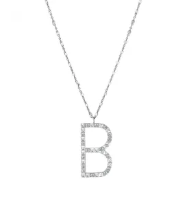 Rosato Silberkette mit Anhänger B Cubica RZCU02 (Halskette, Anhänger)