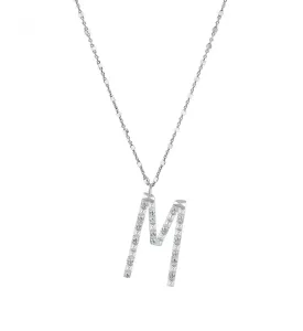 Rosato Silberkette mit Anhänger M Cubica RZCU13 (Halskette, Anhänger)