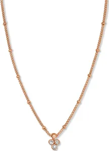 Rosefield Vergoldete Halskette mit dreifachem Swarovski-Kristall JTNTRG-J443