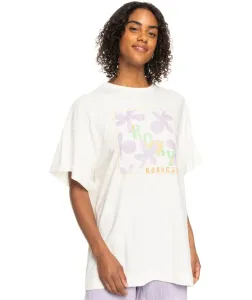 Roxy Damen T-Shirt SWEET FLOWERS Oversize Fit ERJZT05469-WBK0 L