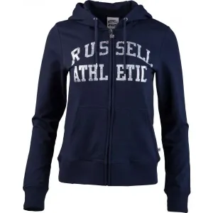 Russell Athletic CLASSIC PRINTED ZIP THROUGH HOODY Damen Hoodie, dunkelblau, größe S