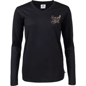 Russell Athletic L/S CREWNECK TEE SHIRT Damen T-Shirt, schwarz, größe S