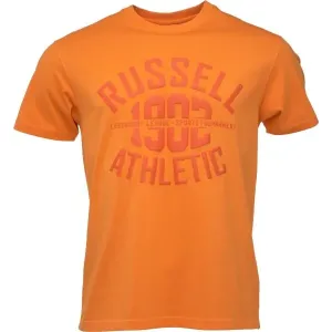 Russell Athletic T-SHIRT M Herren T-Shirt, orange, größe L
