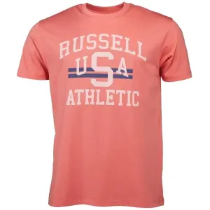 Russell Athletic T-SHIRT M Herrenshirt, lachsfarben, größe XXL