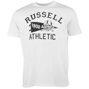 Russell Athletic T-SHIRT M Herrenshirt, weiß, größe S