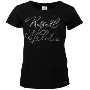 Russell Athletic T-SHIRT W Damenshirt, schwarz, größe S