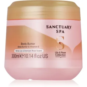 Sanctuary Spa Lily & Rose Tiefreinigende Feuchtigkeit spendende Körperbutter 300 ml
