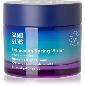 Sand & Sky Tasmanian Spring Water Renewing Night Cream erneuernde Nachtcreme 60 g
