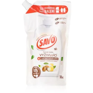Savo Shea Butter & Ginger flüssige Seife für die Hände Ersatzfüllung 500 ml