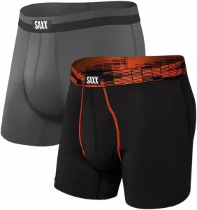 SAXX Sport Mesh 2-Pack Boxer Brief Black Digi Dna/Graphite S Fitness Unterwäsche