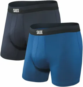 SAXX Sport Mesh 2-Pack Boxer Brief Navy/City Blue L Fitness Unterwäsche