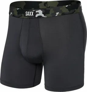 SAXX Sport Mesh Boxer Brief Faded Black/Camo M Fitness Unterwäsche